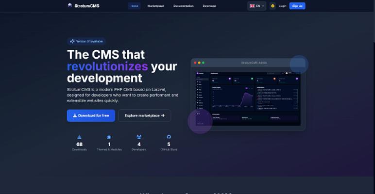 StratumCMS.com — Site officiel du CMS